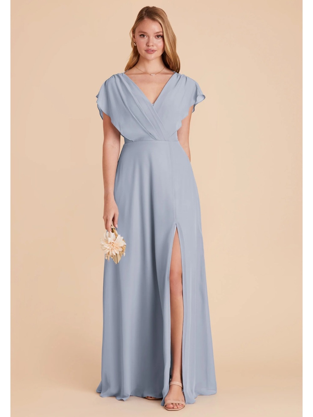 Dusty Blue Bridesmaid Dress: Birdy Grey “Violet” Dress, XS